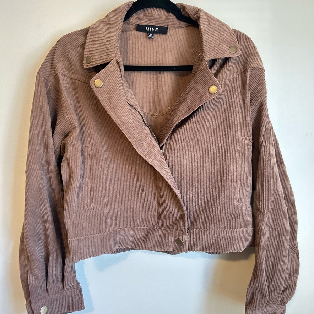 MINE Women's Brown Corduroy  Jacket